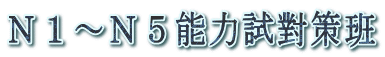 N1~N5能力試對策班